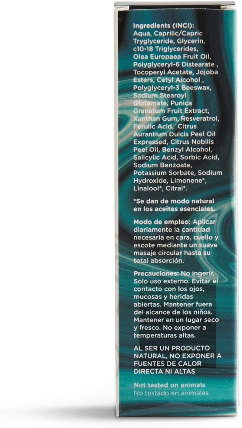 Serum Facial Vitamina C, E, Resveratrol Acido Salicílico Ferulico Unisex Antiarrugas Antimanchas Hidratante Antioxidante Ingredientes Mediterráneos Naturales, 30Ml Por Mediterranean Spirit