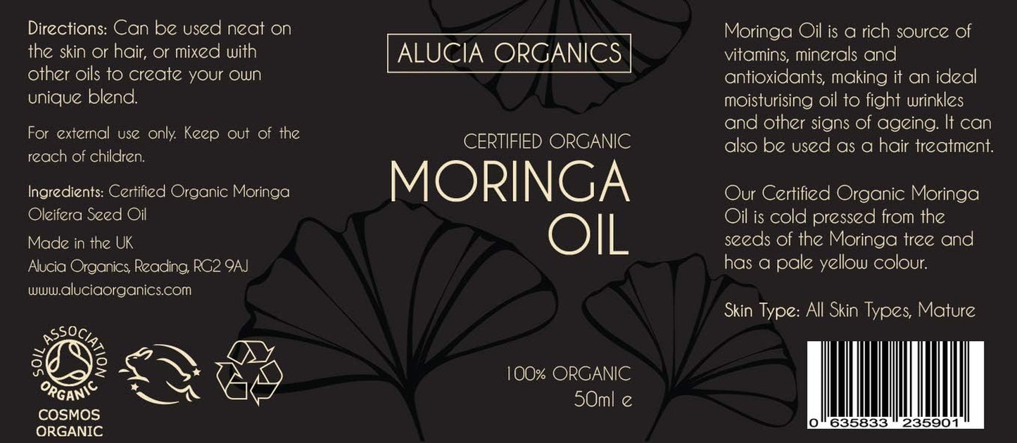 Aceite De Moringa Orgánico Certificado (Moringa Oil) 50Ml