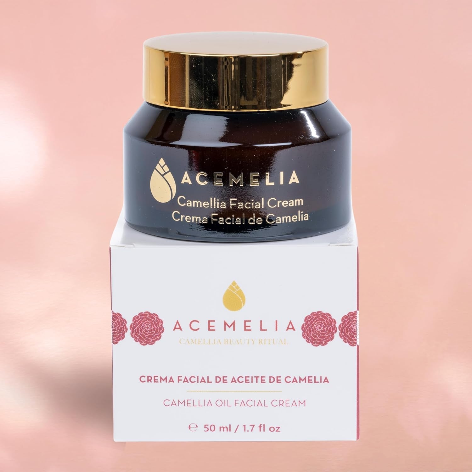 Crema Hidratante Facial Antiarrugas Y Antimanchas Con Aceite De Camelia - Hidratación Profunda Y Efecto Antiedad - Certificado Natural Y Vegano - 50Ml