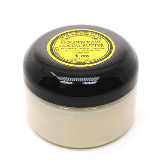 GOLDEN UNREFINED COCOA BUTTER FRESH ORGANIC PURE 2 OZ 4 OZ 8 OZ 1 LB-UP to 12LB