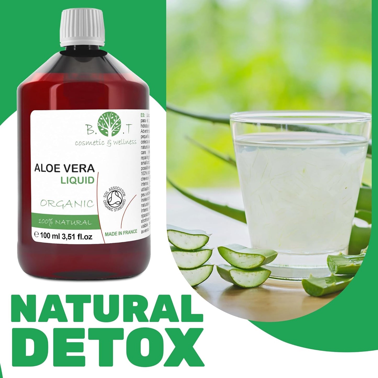 BIO Fresh Aloe Vera Líquido Concentrado. Aloe Vera Concentrado Elaboración Cosmética Casera Natural (Champú, Gel, Crema, Serum, Locion, Jabon, Mascarilla) - 2000 Ml 2 L