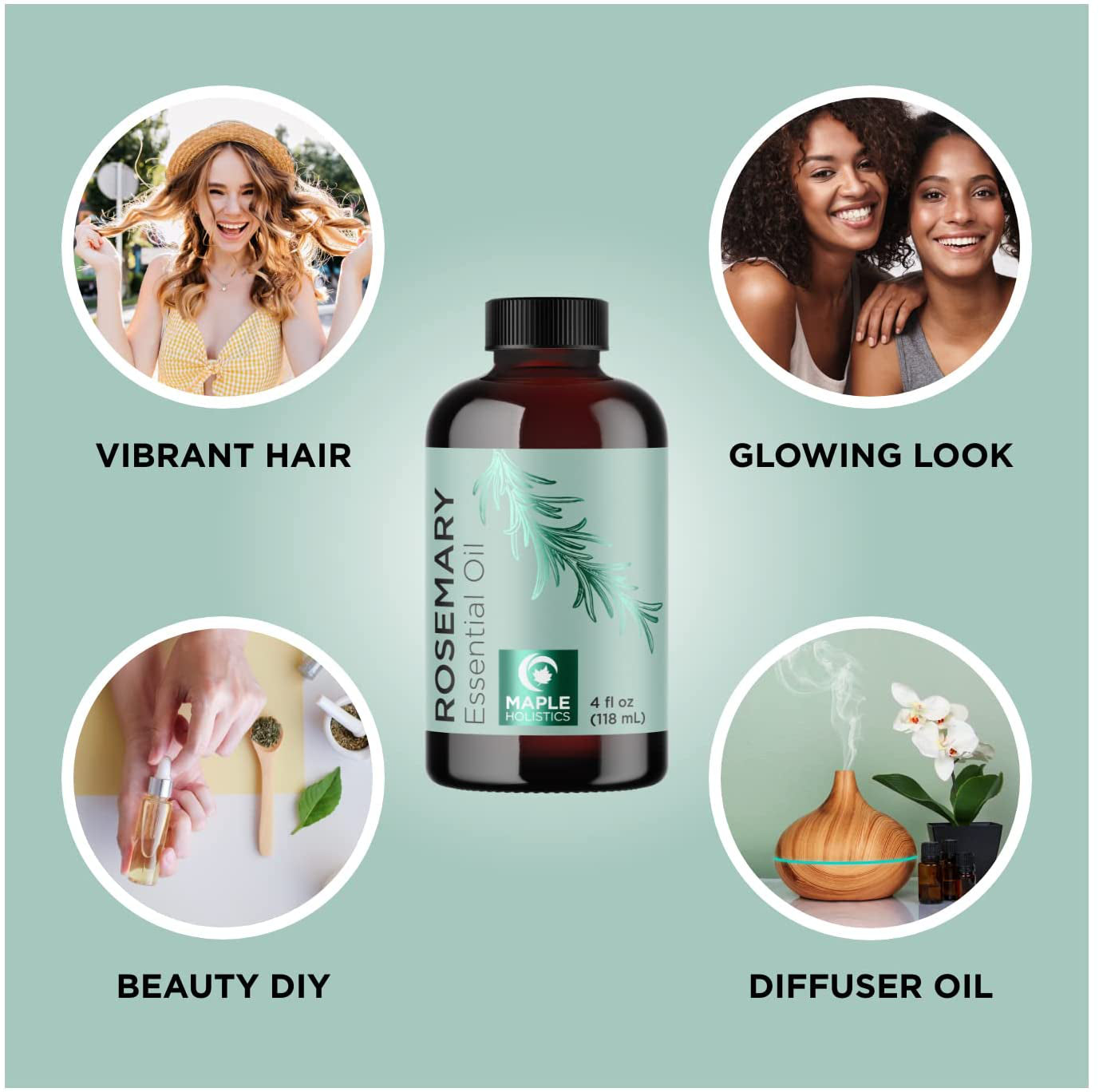 Aceite De Romero Tratamientos Para El Cabello Estimulante Del Cuero Cabelludo 4