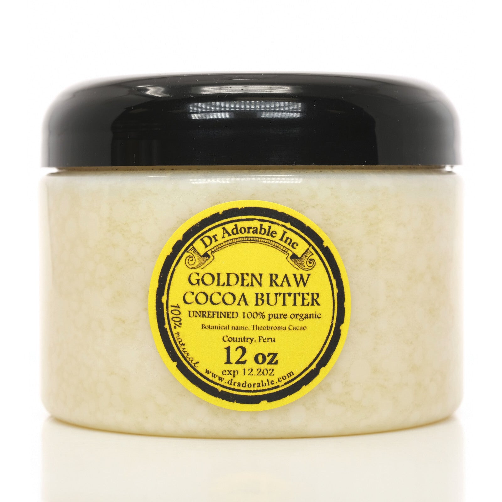 GOLDEN UNREFINED COCOA BUTTER FRESH ORGANIC PURE 2 OZ 4 OZ 8 OZ 1 LB-UP to 12LB