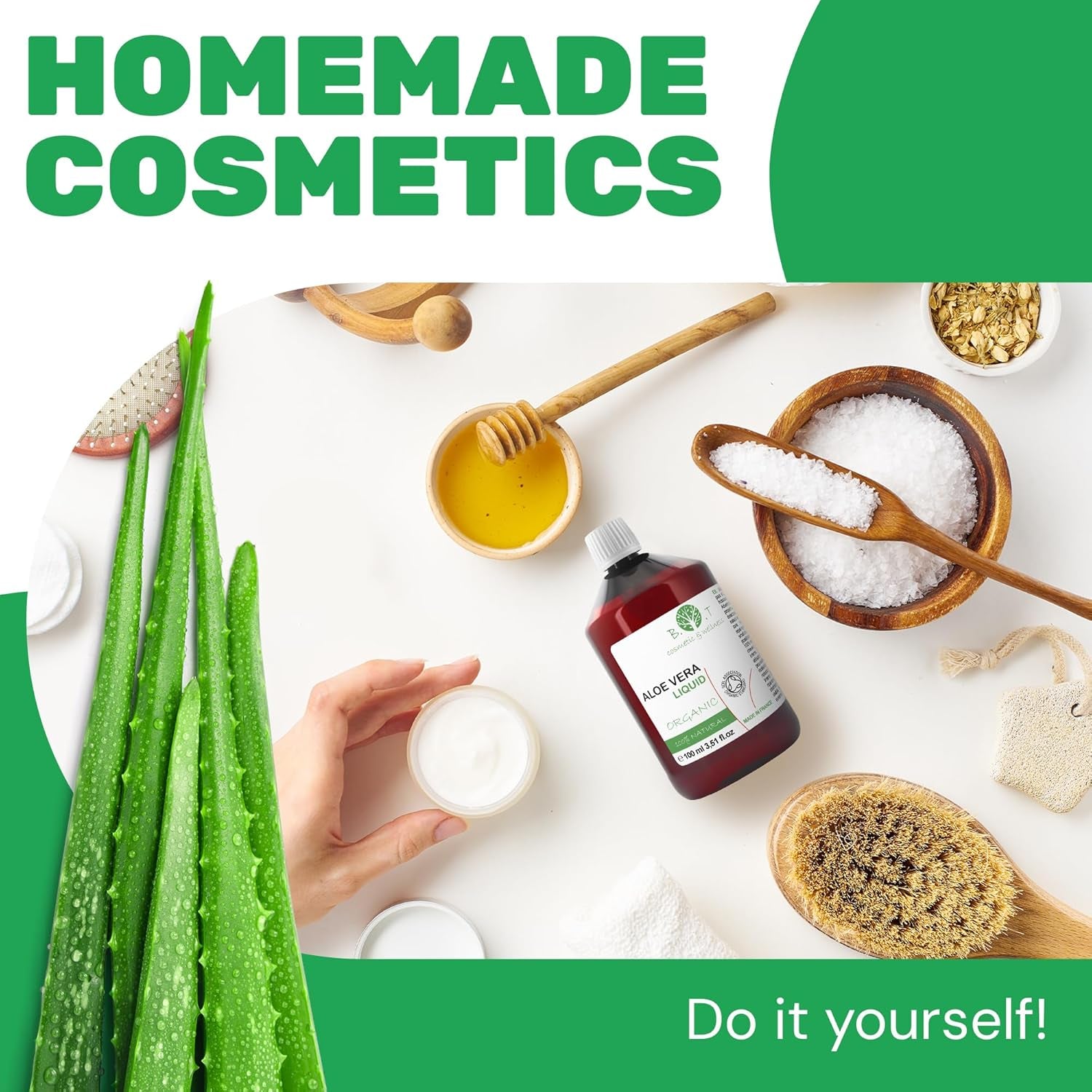 BIO Fresh Aloe Vera Líquido Concentrado. Aloe Vera Concentrado Elaboración Cosmética Casera Natural (Champú, Gel, Crema, Serum, Locion, Jabon, Mascarilla) - 2000 Ml 2 L